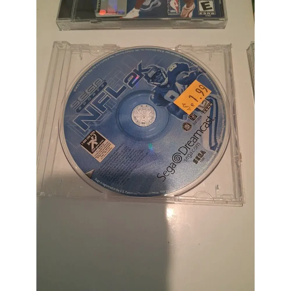 Sega Dreamcast Game Lot of 4 - Fighting Force 2, NBA 2K1, NFL 2K, Generator Vol